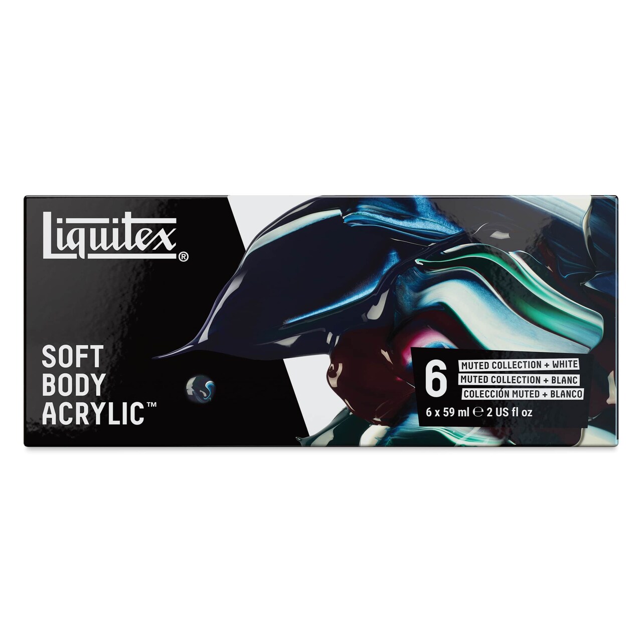 Liquitex Professional Soft Body Acrylics - Set of 6, Muted Colors, 59 ml